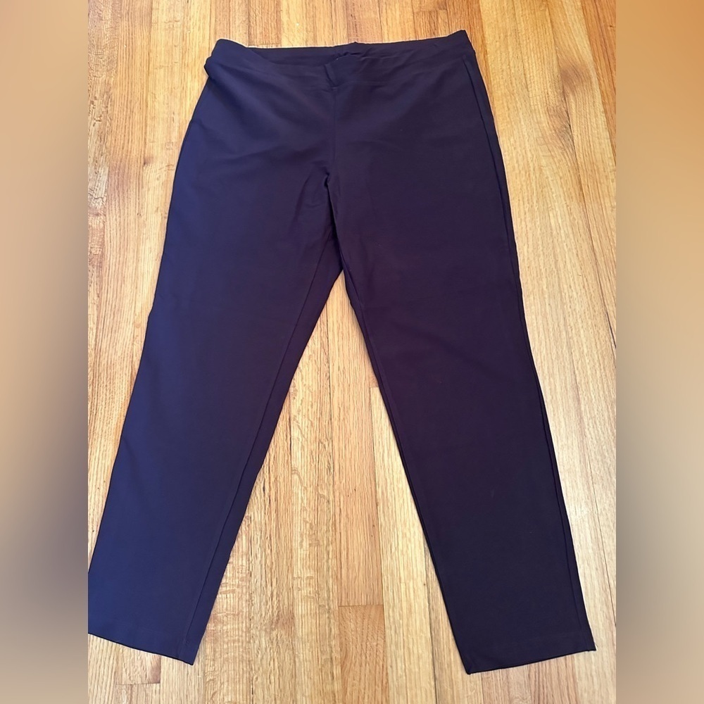 Eileen Fisher Washable Stretch Crepe Slim Ankle size L(g - Picture 3 of 8